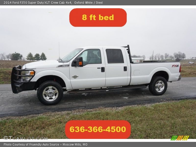 Oxford White / Steel 2014 Ford F350 Super Duty XLT Crew Cab 4x4