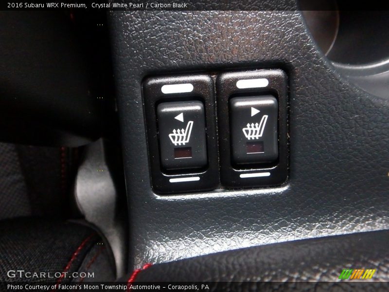 Crystal White Pearl / Carbon Black 2016 Subaru WRX Premium
