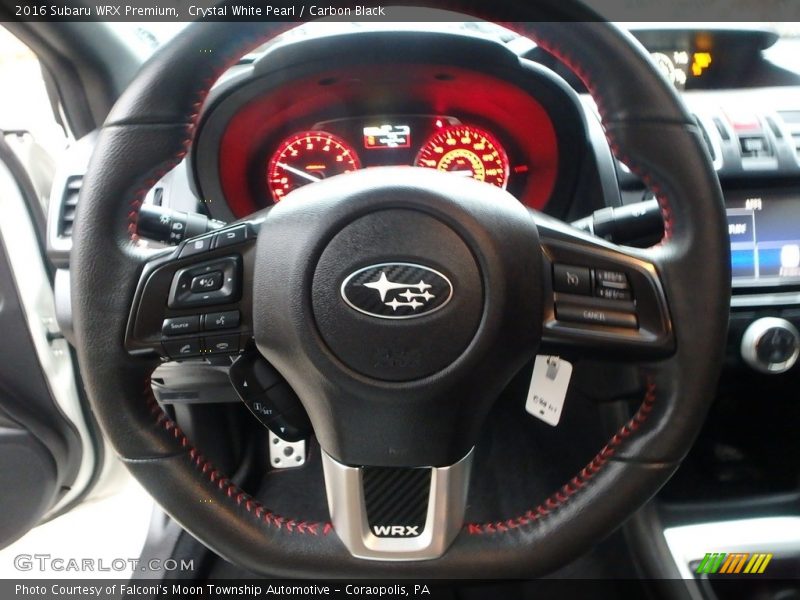Crystal White Pearl / Carbon Black 2016 Subaru WRX Premium