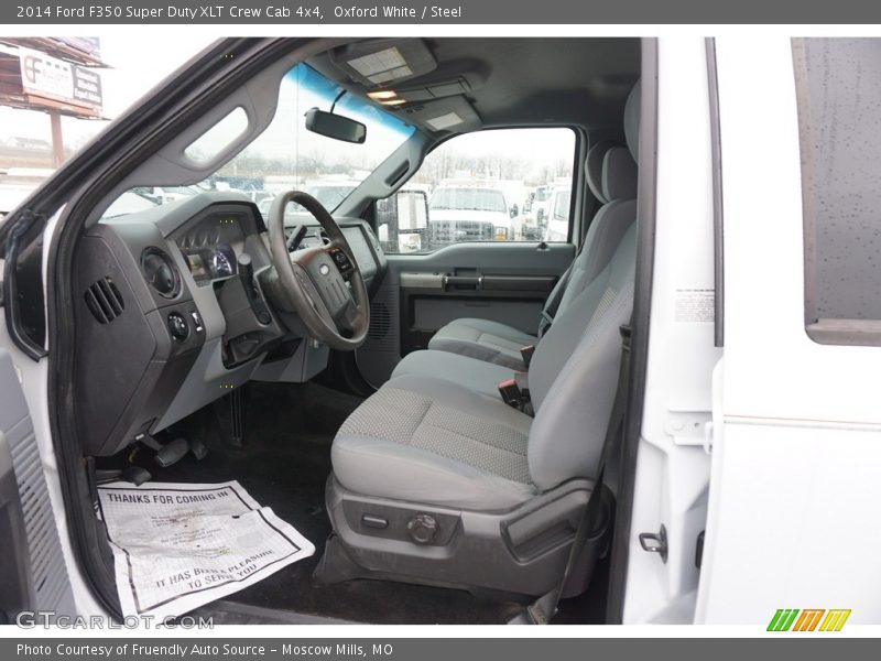 Oxford White / Steel 2014 Ford F350 Super Duty XLT Crew Cab 4x4