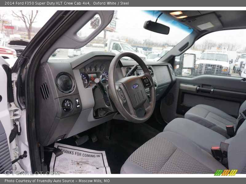 Oxford White / Steel 2014 Ford F350 Super Duty XLT Crew Cab 4x4