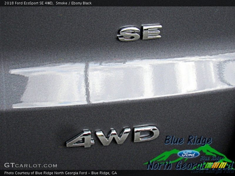 Smoke / Ebony Black 2018 Ford EcoSport SE 4WD