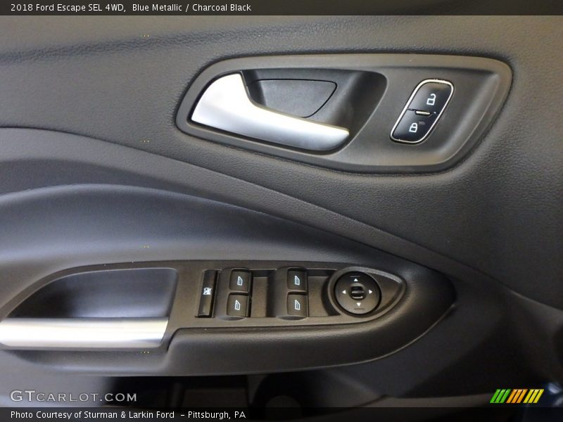 Blue Metallic / Charcoal Black 2018 Ford Escape SEL 4WD