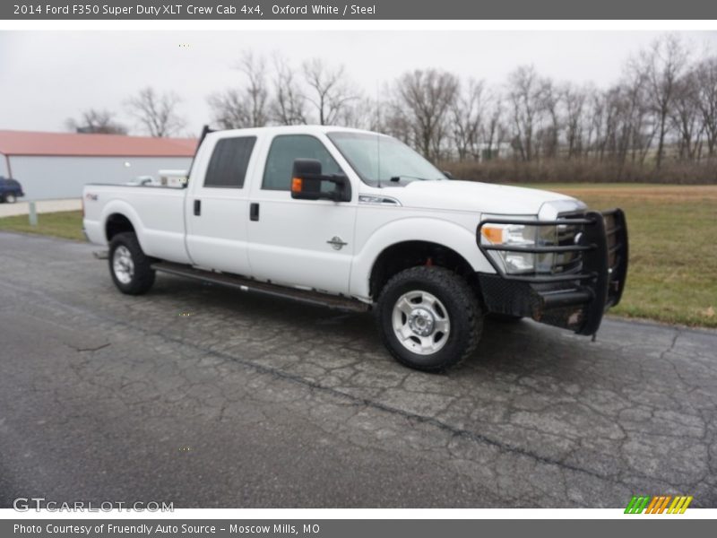 Oxford White / Steel 2014 Ford F350 Super Duty XLT Crew Cab 4x4