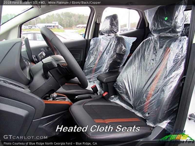 White Platinum / Ebony Black/Copper 2018 Ford EcoSport SES 4WD
