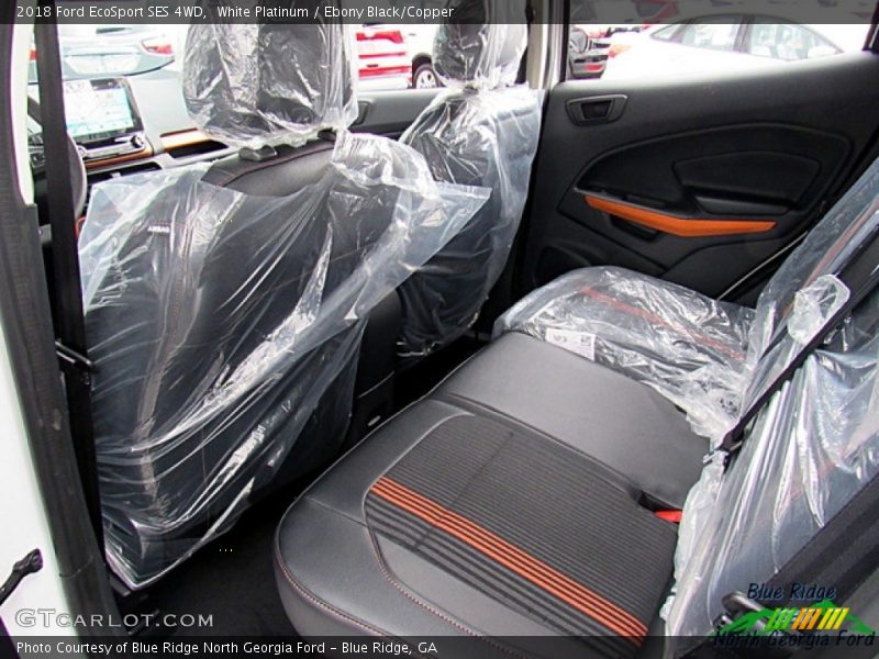 White Platinum / Ebony Black/Copper 2018 Ford EcoSport SES 4WD
