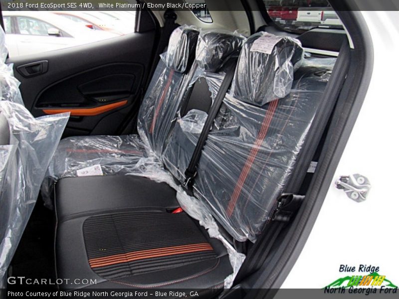 White Platinum / Ebony Black/Copper 2018 Ford EcoSport SES 4WD