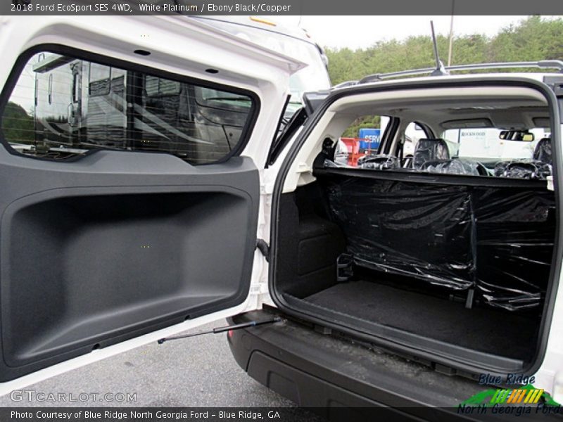White Platinum / Ebony Black/Copper 2018 Ford EcoSport SES 4WD