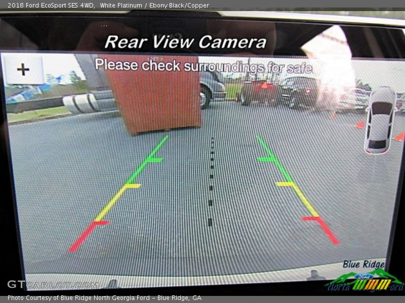 White Platinum / Ebony Black/Copper 2018 Ford EcoSport SES 4WD
