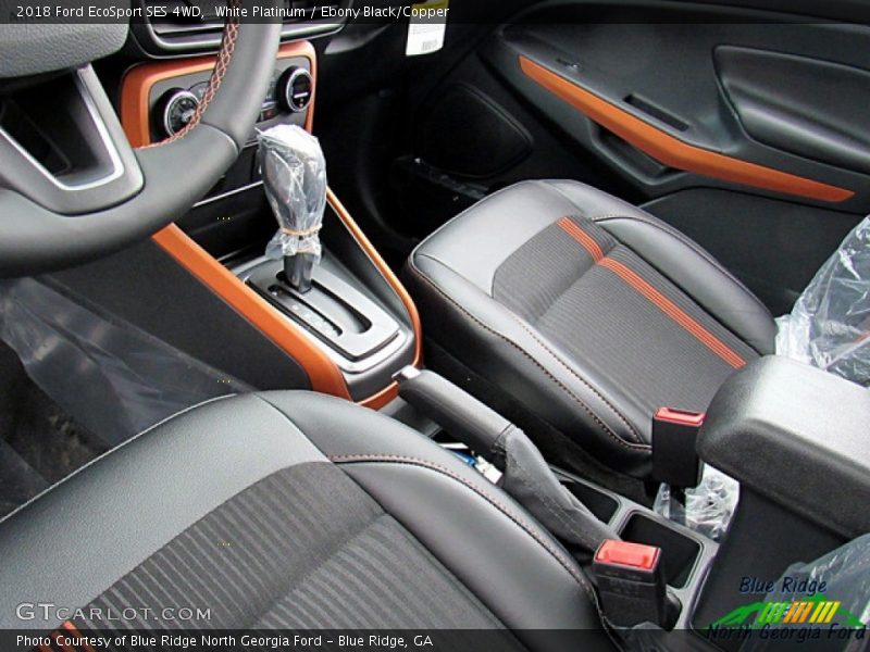 White Platinum / Ebony Black/Copper 2018 Ford EcoSport SES 4WD