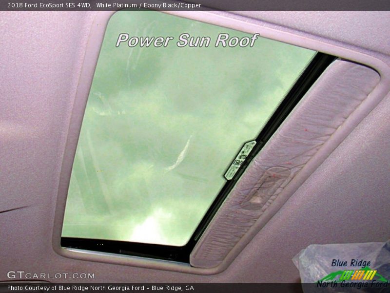 White Platinum / Ebony Black/Copper 2018 Ford EcoSport SES 4WD