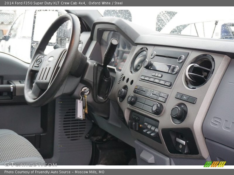 Oxford White / Steel 2014 Ford F350 Super Duty XLT Crew Cab 4x4