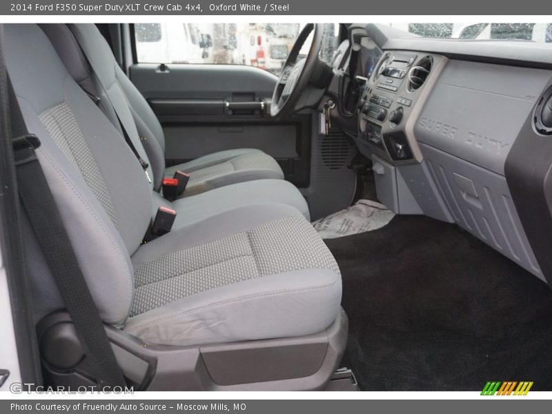 Oxford White / Steel 2014 Ford F350 Super Duty XLT Crew Cab 4x4