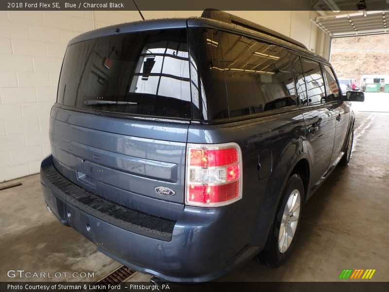 Blue / Charcoal Black 2018 Ford Flex SE