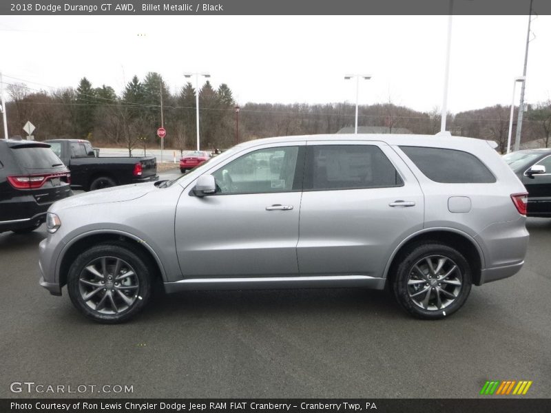 Billet Metallic / Black 2018 Dodge Durango GT AWD