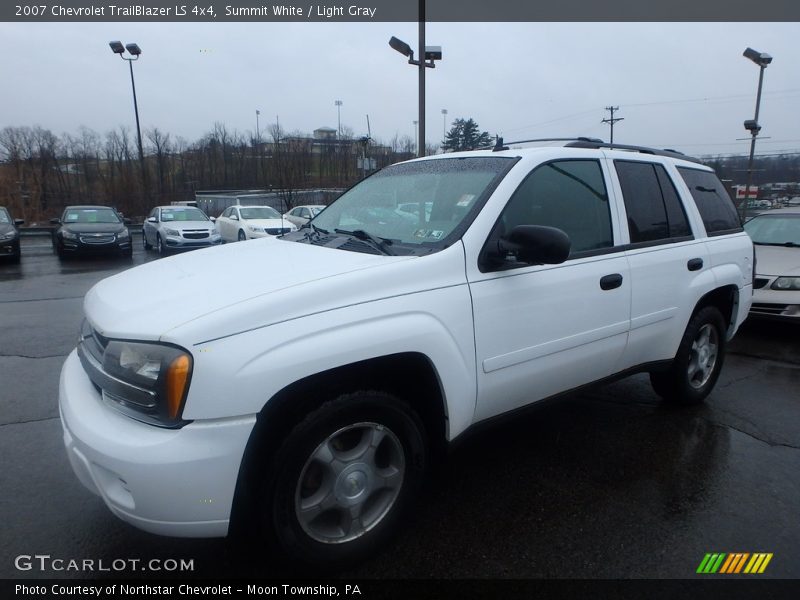 Summit White / Light Gray 2007 Chevrolet TrailBlazer LS 4x4