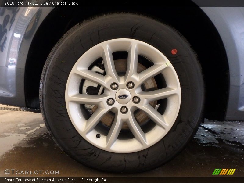 Blue / Charcoal Black 2018 Ford Flex SE