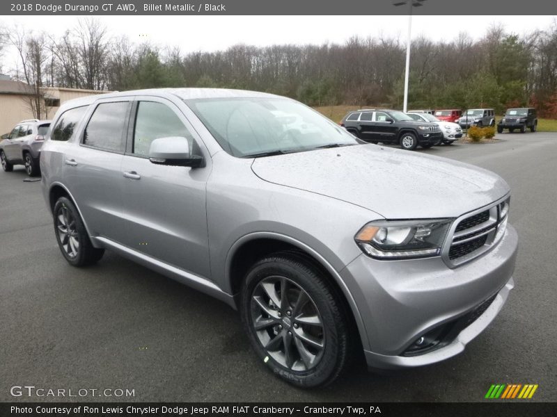 Billet Metallic / Black 2018 Dodge Durango GT AWD