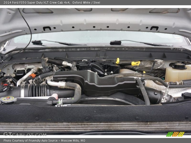 Oxford White / Steel 2014 Ford F350 Super Duty XLT Crew Cab 4x4