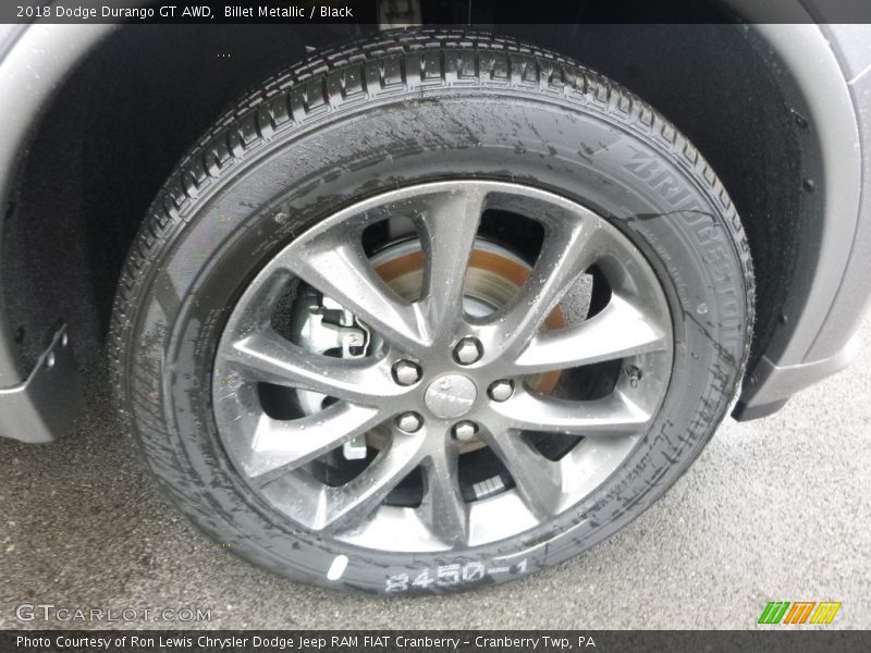 Billet Metallic / Black 2018 Dodge Durango GT AWD
