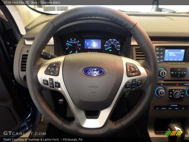 Blue / Charcoal Black 2018 Ford Flex SE