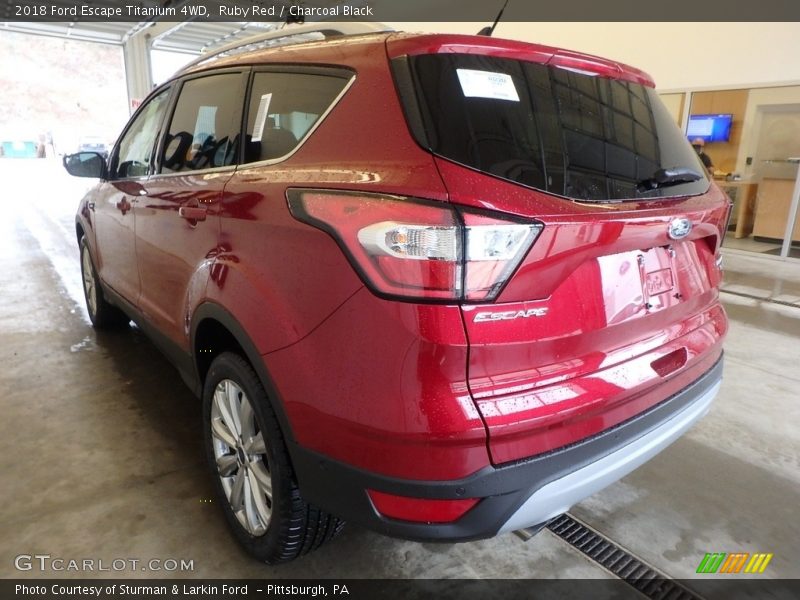 Ruby Red / Charcoal Black 2018 Ford Escape Titanium 4WD