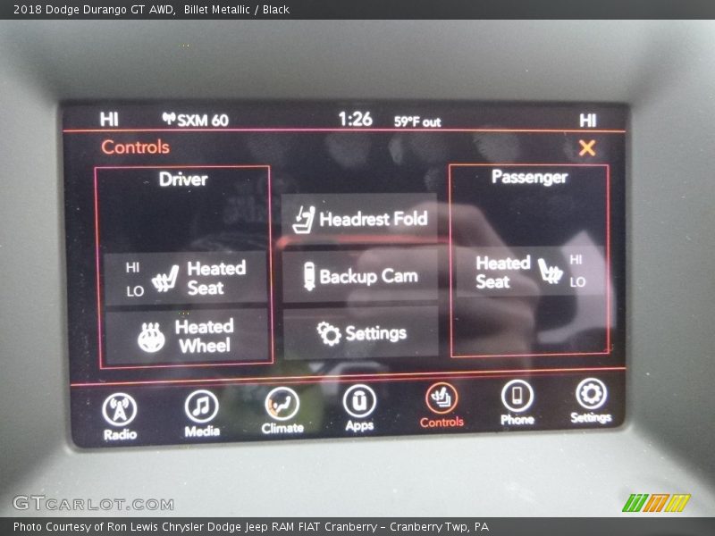 Billet Metallic / Black 2018 Dodge Durango GT AWD