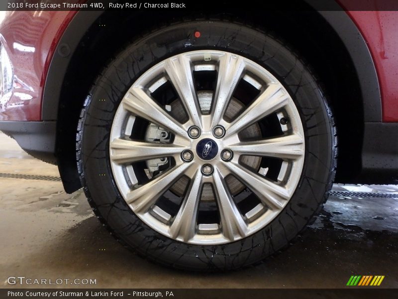 Ruby Red / Charcoal Black 2018 Ford Escape Titanium 4WD