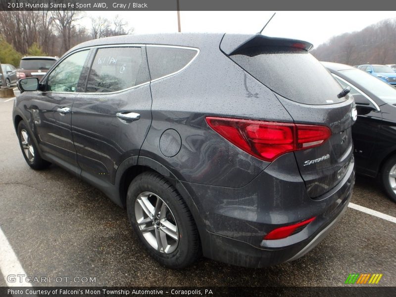 Gray / Black 2018 Hyundai Santa Fe Sport AWD