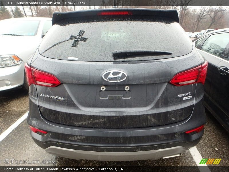 Gray / Black 2018 Hyundai Santa Fe Sport AWD