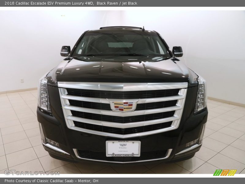 Black Raven / Jet Black 2018 Cadillac Escalade ESV Premium Luxury 4WD