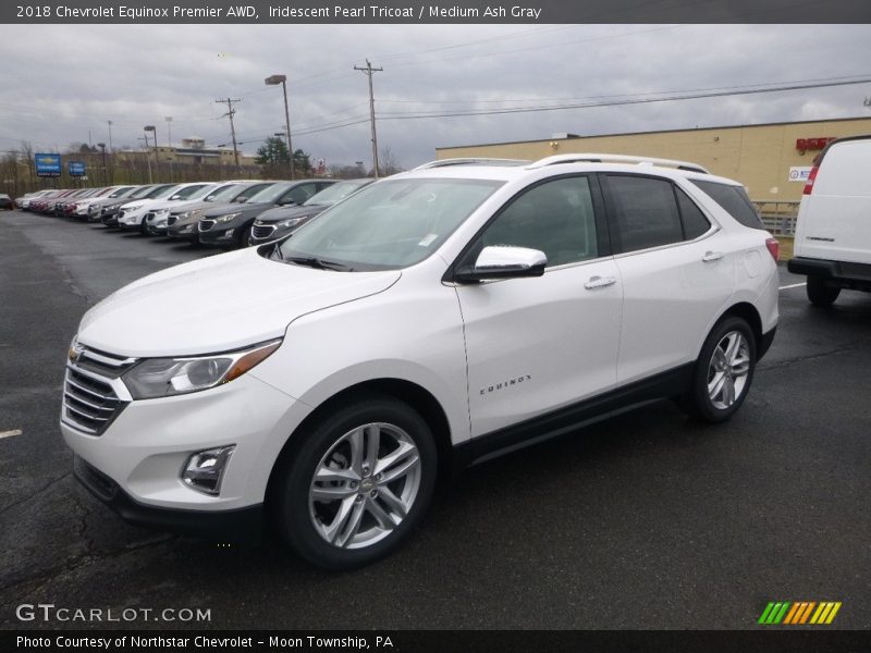 Iridescent Pearl Tricoat / Medium Ash Gray 2018 Chevrolet Equinox Premier AWD