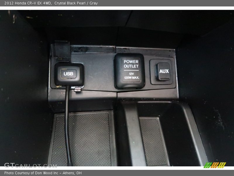 Crystal Black Pearl / Gray 2012 Honda CR-V EX 4WD