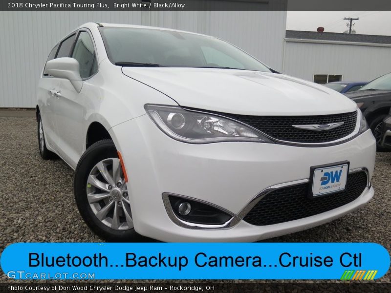 Bright White / Black/Alloy 2018 Chrysler Pacifica Touring Plus