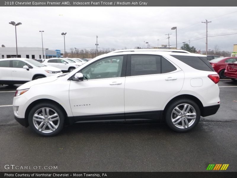 Iridescent Pearl Tricoat / Medium Ash Gray 2018 Chevrolet Equinox Premier AWD