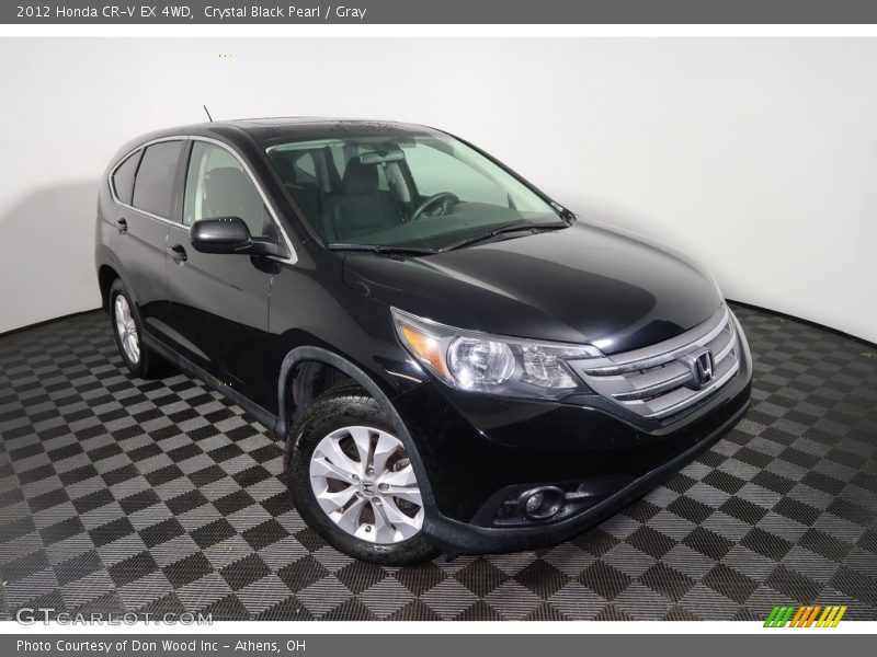 Crystal Black Pearl / Gray 2012 Honda CR-V EX 4WD