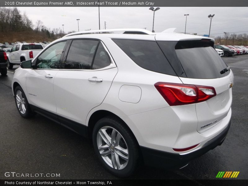 Iridescent Pearl Tricoat / Medium Ash Gray 2018 Chevrolet Equinox Premier AWD