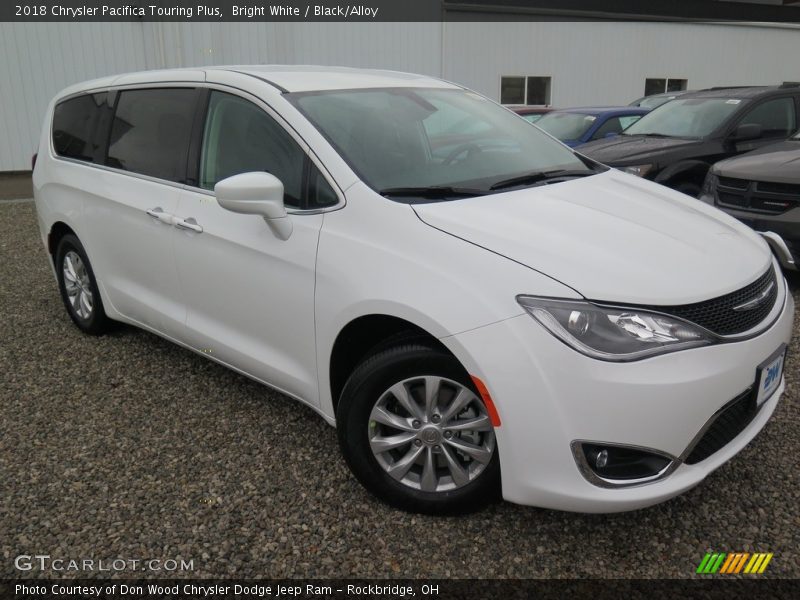 Bright White / Black/Alloy 2018 Chrysler Pacifica Touring Plus
