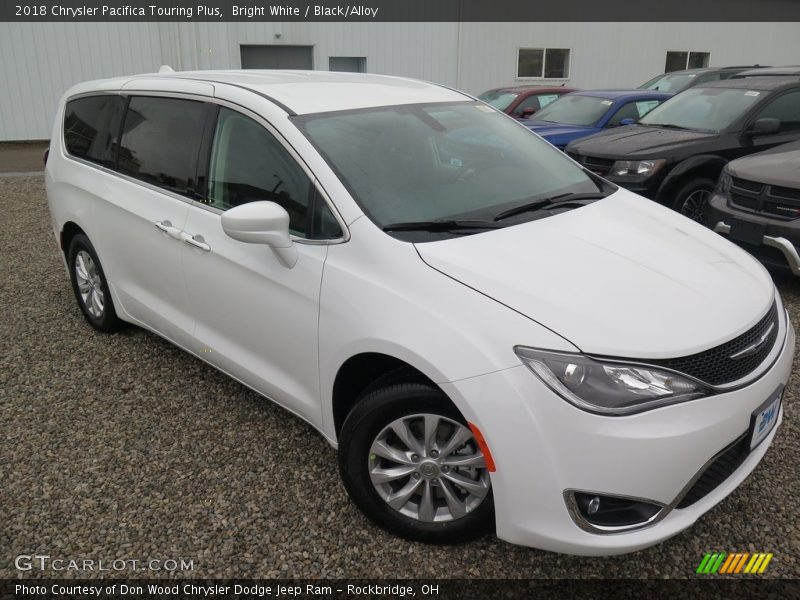 Bright White / Black/Alloy 2018 Chrysler Pacifica Touring Plus