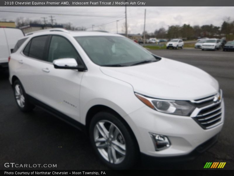 Iridescent Pearl Tricoat / Medium Ash Gray 2018 Chevrolet Equinox Premier AWD