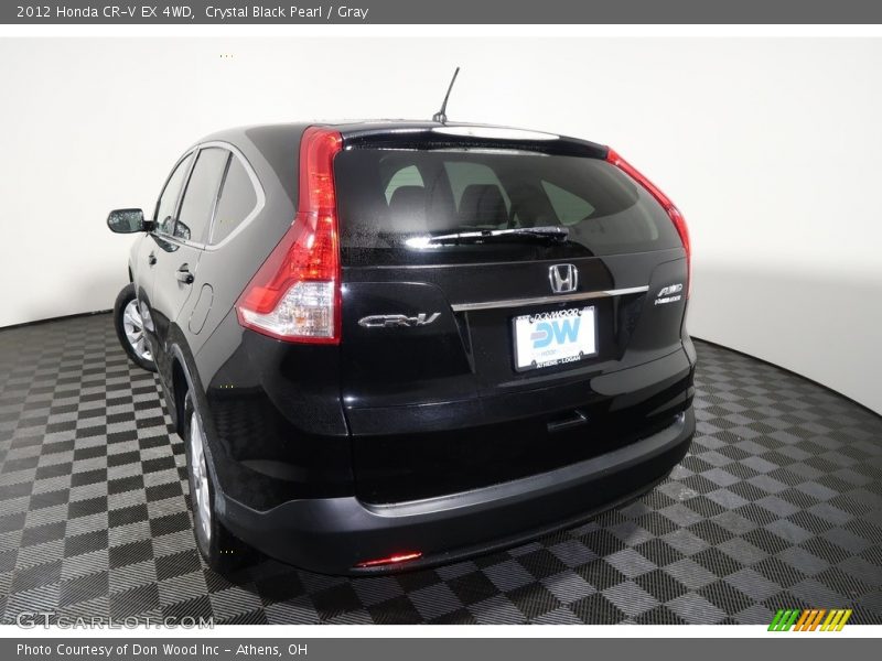 Crystal Black Pearl / Gray 2012 Honda CR-V EX 4WD