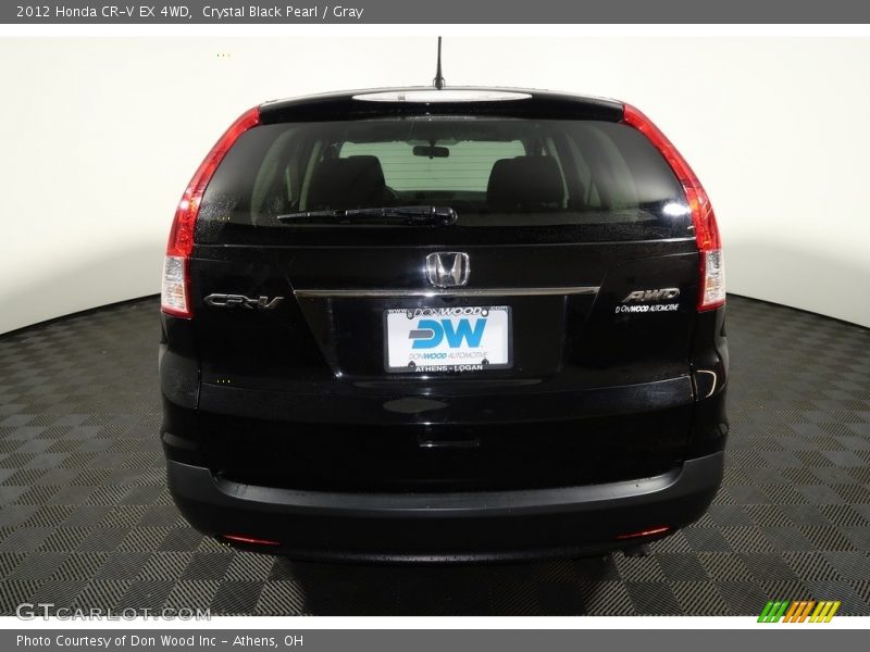Crystal Black Pearl / Gray 2012 Honda CR-V EX 4WD
