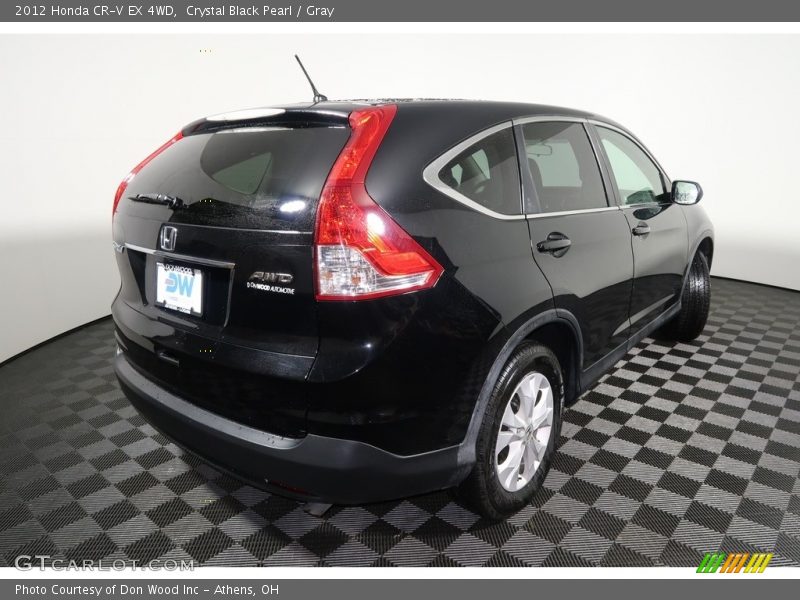 Crystal Black Pearl / Gray 2012 Honda CR-V EX 4WD