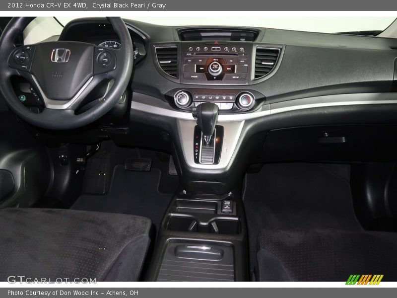 Crystal Black Pearl / Gray 2012 Honda CR-V EX 4WD
