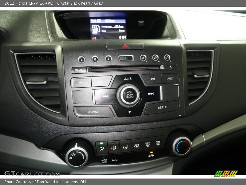 Crystal Black Pearl / Gray 2012 Honda CR-V EX 4WD