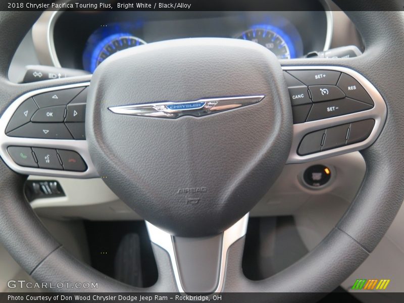 Bright White / Black/Alloy 2018 Chrysler Pacifica Touring Plus