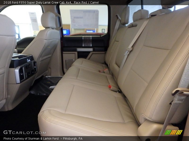 Race Red / Camel 2018 Ford F350 Super Duty Lariat Crew Cab 4x4