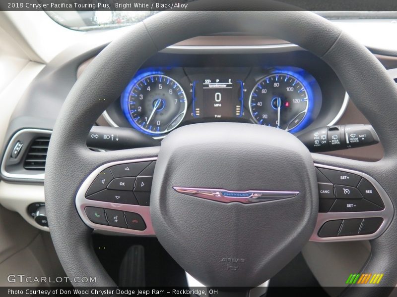 Bright White / Black/Alloy 2018 Chrysler Pacifica Touring Plus