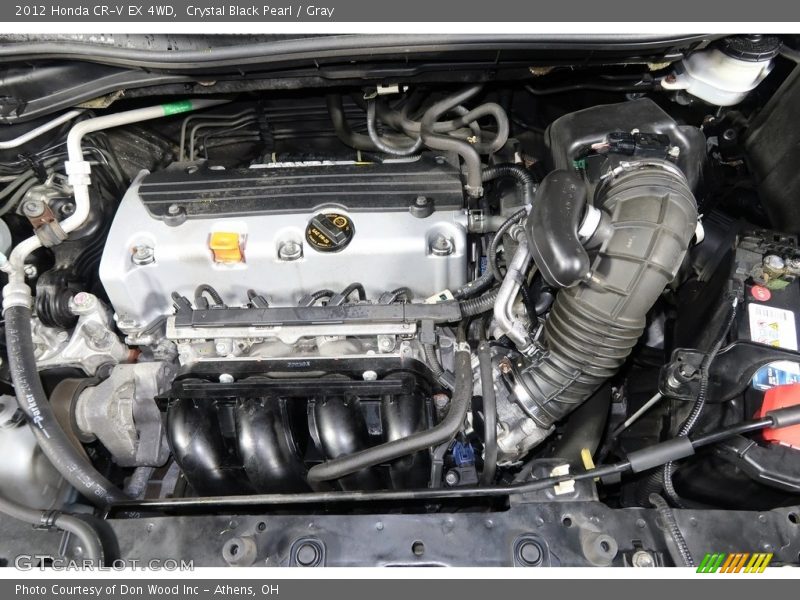 Crystal Black Pearl / Gray 2012 Honda CR-V EX 4WD