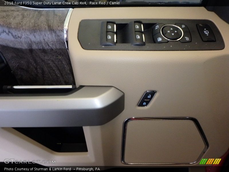 Race Red / Camel 2018 Ford F350 Super Duty Lariat Crew Cab 4x4